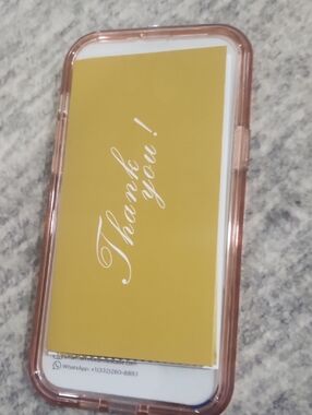 Mi Rose Gold Clear TPU Phone Case